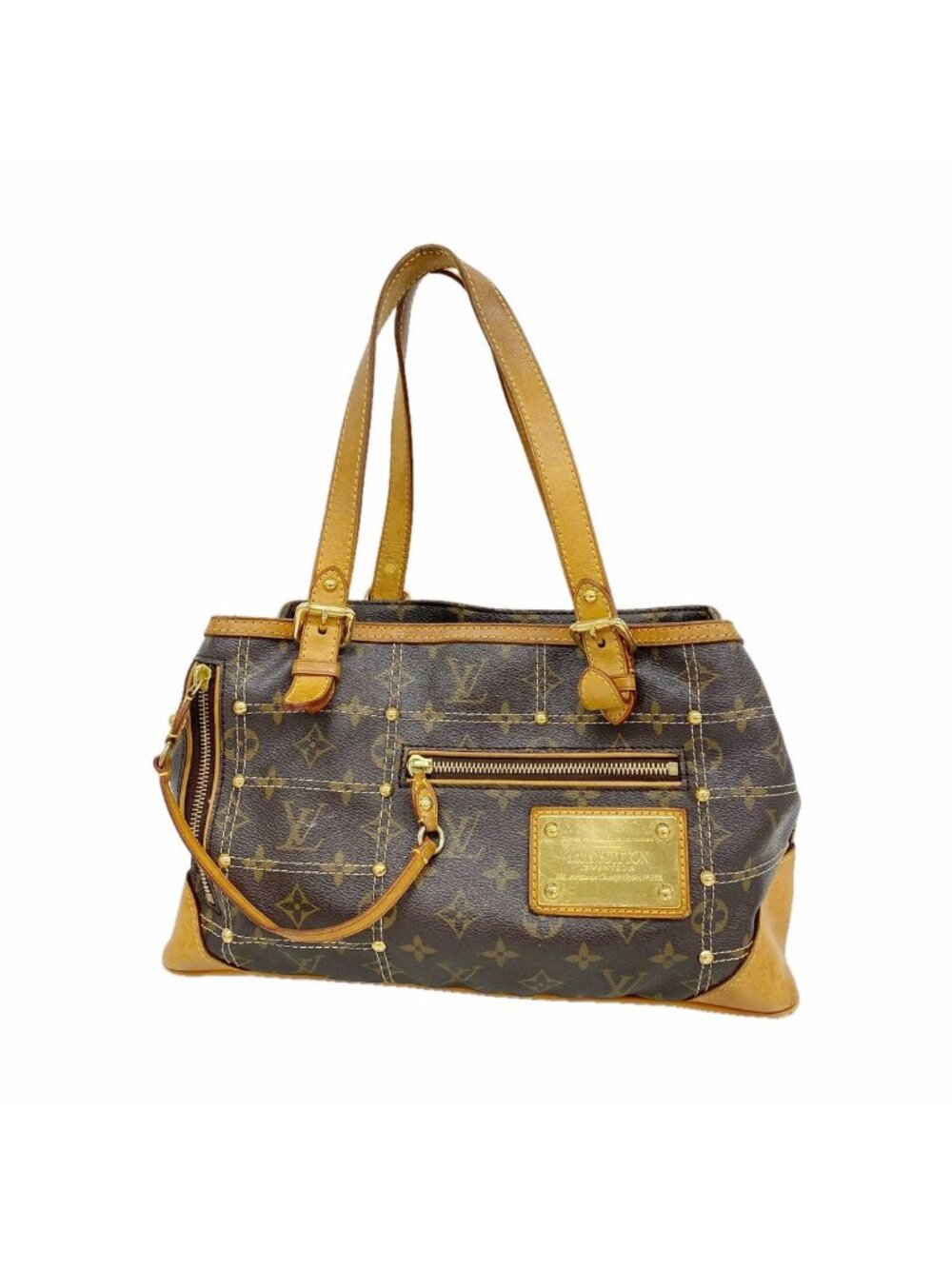 Louis Vuitton Handbag Monogram Rivet Brown